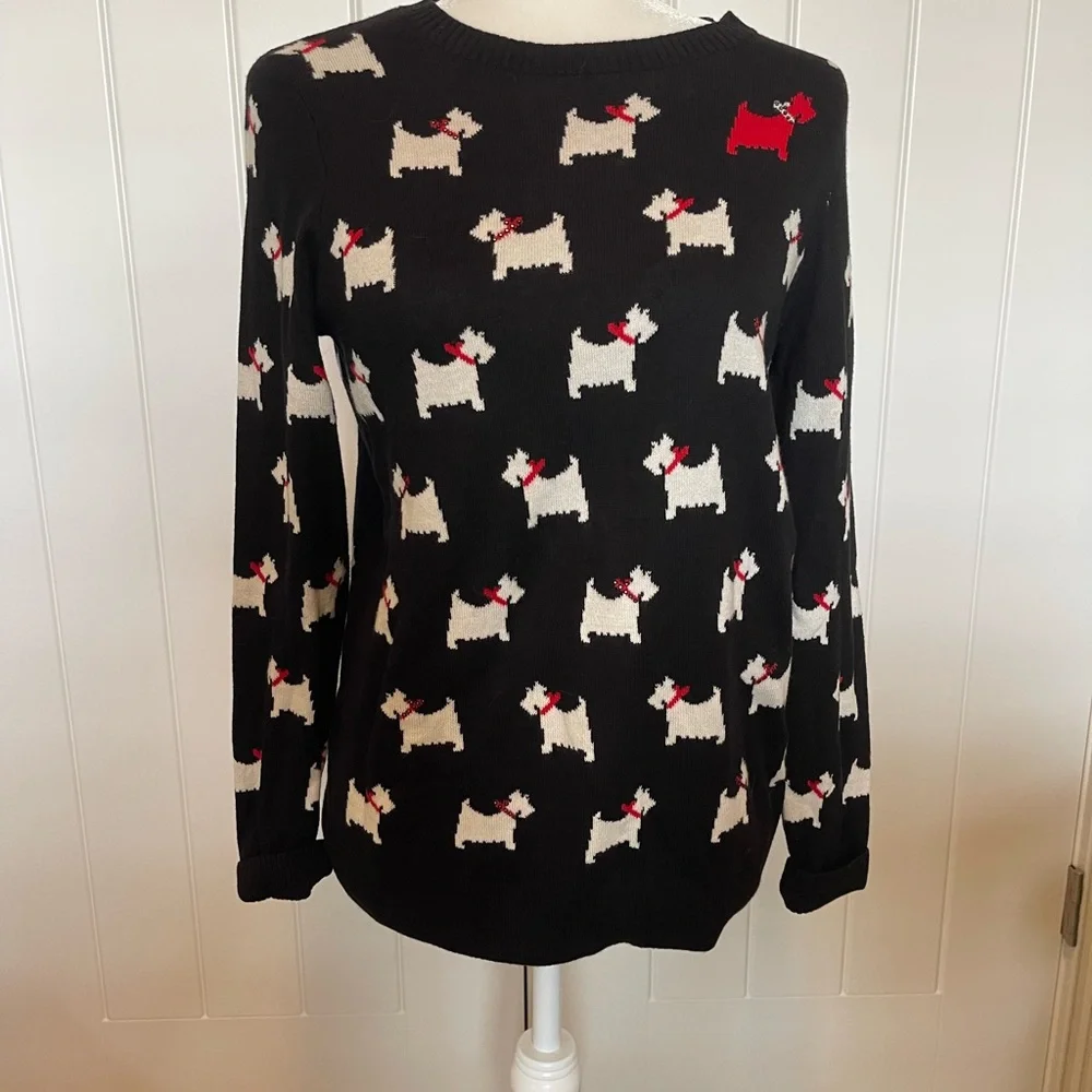 ♥️CHARTER CLUB EUC ONE RED DOG SWEATER - Picture 3 of 10
